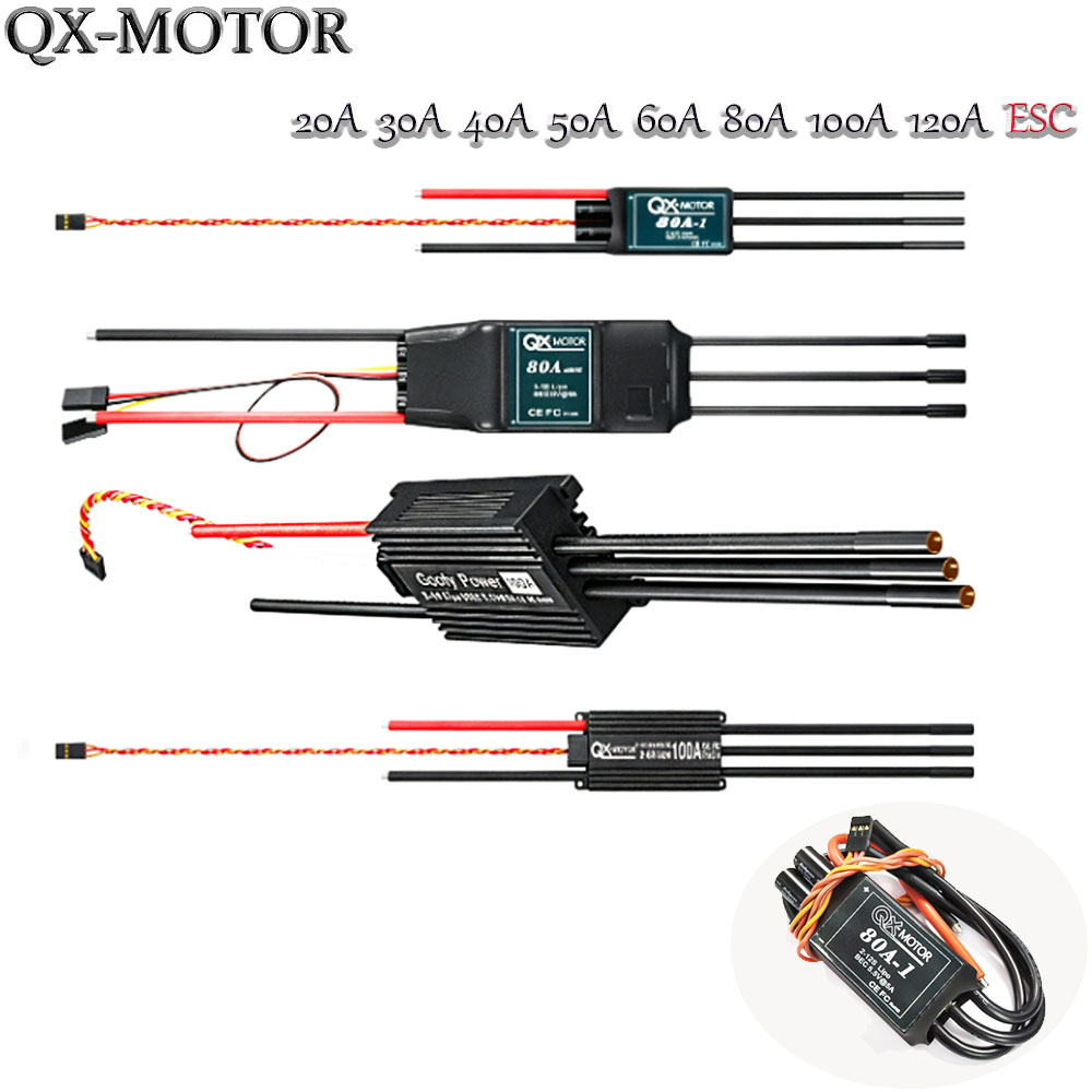 Drone Helicopter Rc - Regulator obrotów bezszczotkowy 20A-120A kompatybilny z