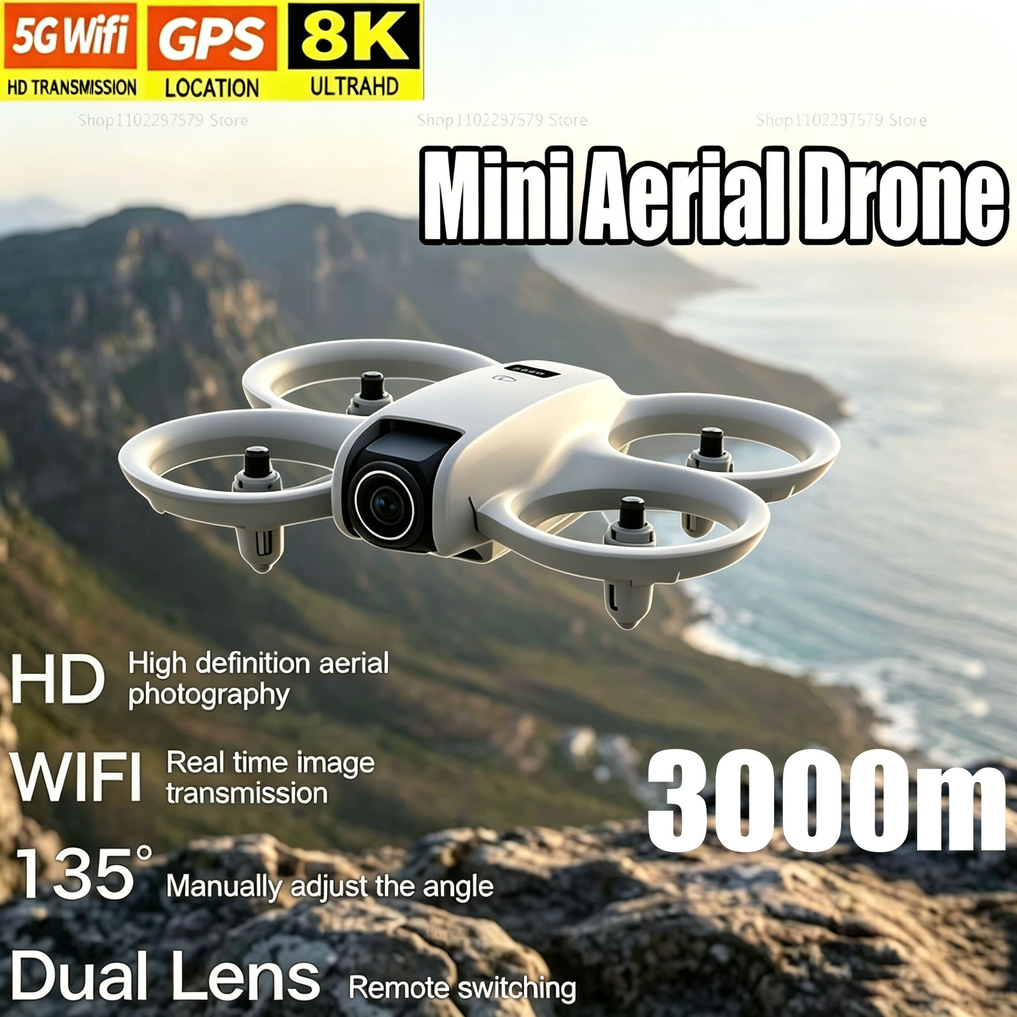 Rc Drone Uav - Mini Dron z Kamerą 8K HD