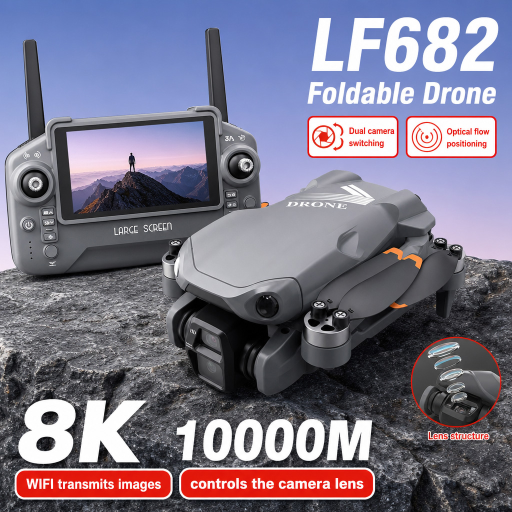 Rc Drone Uav - Zdjęcia lotnicze z drona LF682, 8K