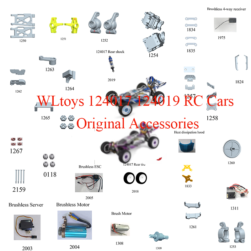 Rc Suspension Arm - WLtoys 124017 124019 Oryginalne części zamienne