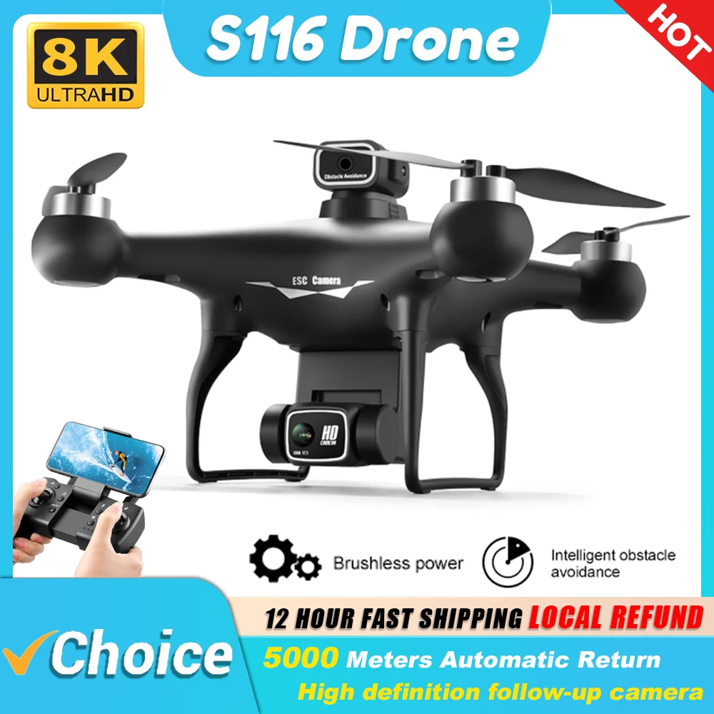 Drone Rc S116 - S116 MAX Elf Drone Profesjonalny Dron