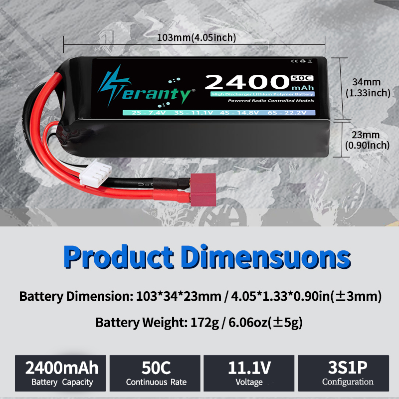 TERANTY 3S 2200/2400/2600mAh B – Drone Rc Car recenzja i cena