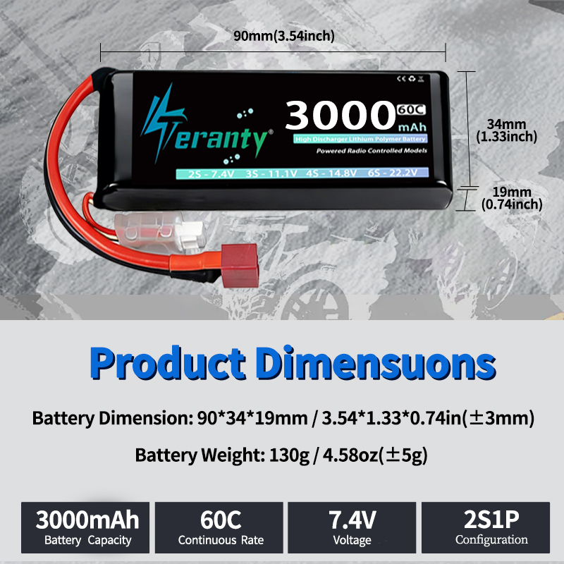 TERANTY 2S 3000mAh Bateria Lip – Drone Rc Car recenzja i cena