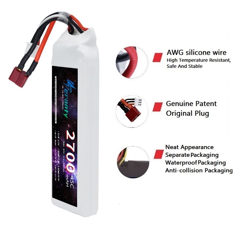 1/3PCS 2S 7.4V Lipo Battery 27 – Drone Rc Car recenzja i cena