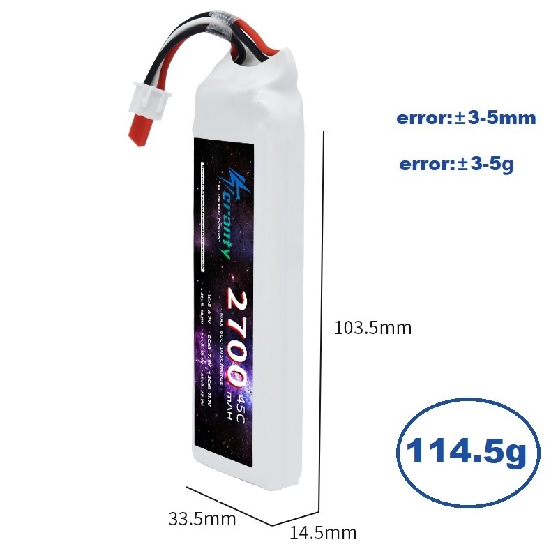 1/3PCS 2S 7.4V Lipo Battery 27 – Drone Rc Car recenzja i cena
